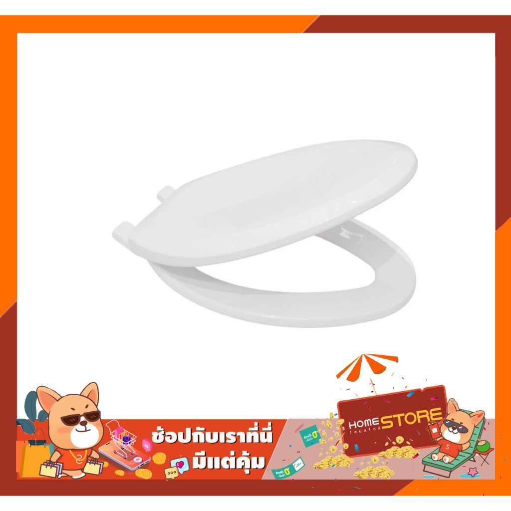 COTTO ฝารองนั่ง F910000  COTTO ELONGATE (SOFT CLOSE) รุ่น F910000