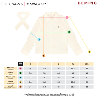 Bemingtop1054(S-2XL)-BMG Lace Collar Shirt เสื้อเชิ้ตสไตล์น่ารัก ดีเทลปกบัวลายฉลุขอบลูกไม้ให้ลุคหวาน