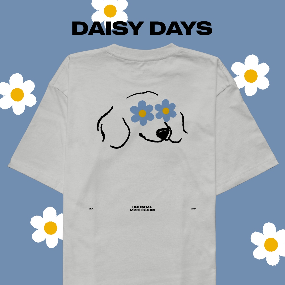 UNUSUAL MUSHROOM - DAISY DAYS TEE - เสื้อยืดลายกราฟฟิค