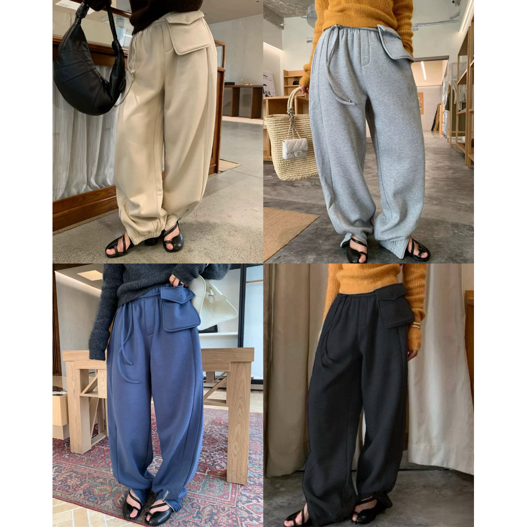 (พร้อมส่ง) pocket jogger pants กางเกงวอร์มจั้มขารุ่น 6351 TAG CCJ 🇰🇷