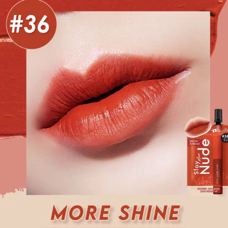 [ ซอง ] Smooto Stay More Nude Velvet Lip สมูทโตะ สเตย์ มอร์ นู้ด เวลเวท ลิป 2g ( 2สี )