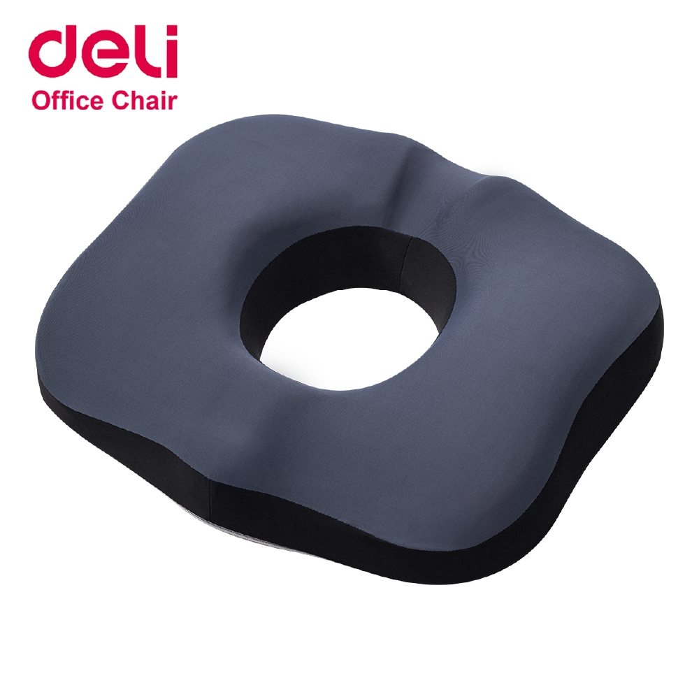 Deli เบาะรองนั่งเพื่อสุขภาพ ลดอาการปวดเมื่อย เบาะรองเก้าอี้ นุ่มสบายไม่ระคายผิว มีระบายอากาศ Cushion