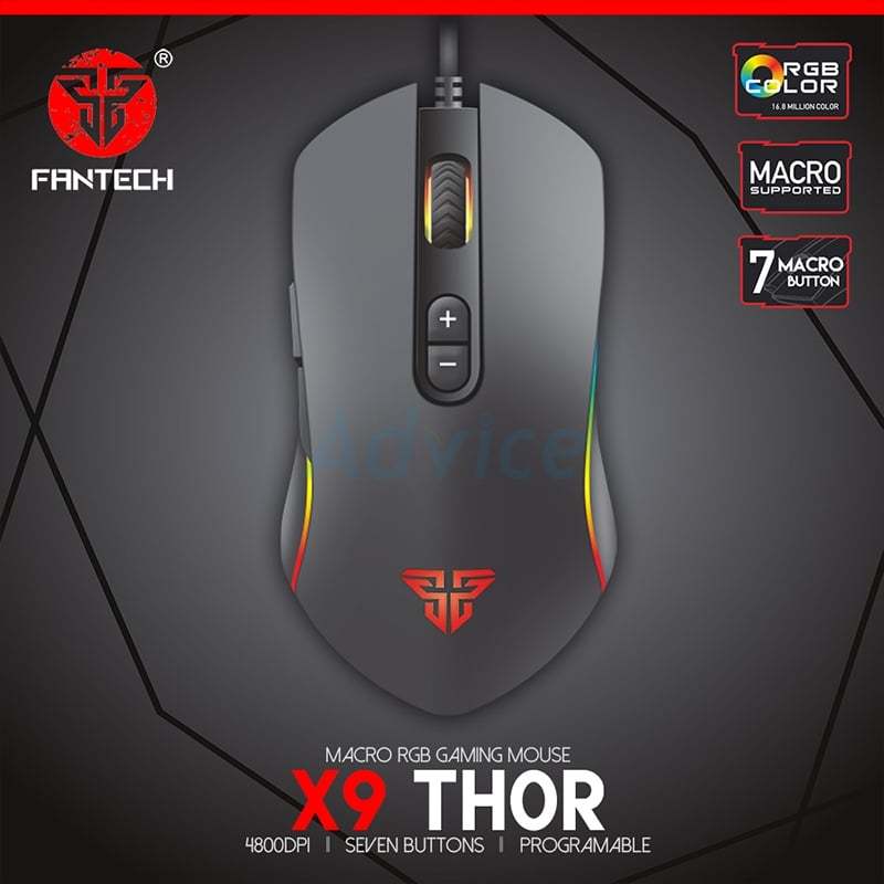 MOUSE FANTECH X9 THOR GAMING BLACK