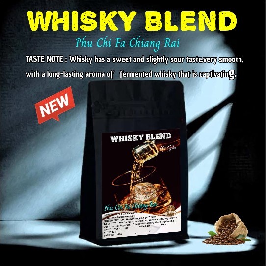 เมล็ดกาแฟคั่ว กาแฟภูชี้ฟ้า เมล็ดกาแฟเกรดA 137 WHISKY BLEND กาแฟสูตรพิเศษ อาราบีก้า Arabica Coffee