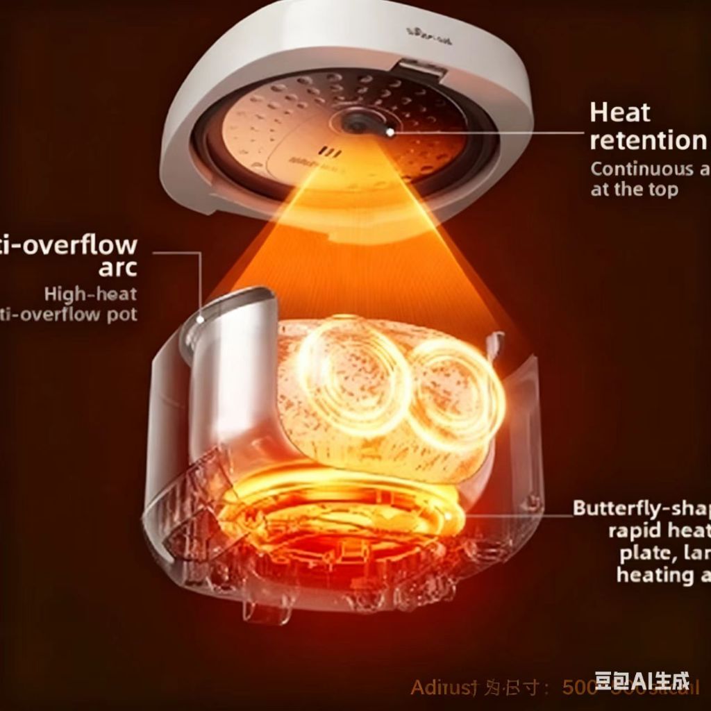 Stainless Steel Home Mini Multi-Function Rice Cooker 3L