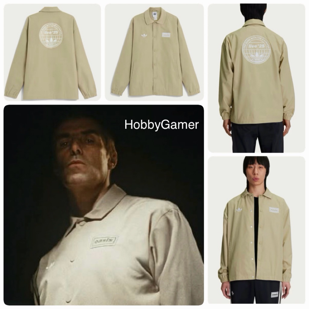 (มือ1 พร้อมส่งด่วน🇹🇭 ถูกที่สุด!! ของแท้💯 ออกช๊อป) เสื้อแจ็คเก็ต Adidas x Oasis Tour Coach Jacket