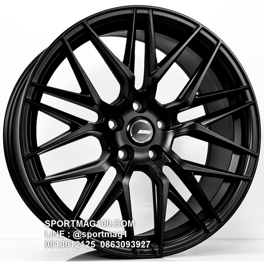 ล้อแม็กซ์ SSW S348 Vorsteiner ขอบ18นิ้ว 5รู108 สีดำด้าน กว้าง8.5นิ้ว Offset38 [22583]