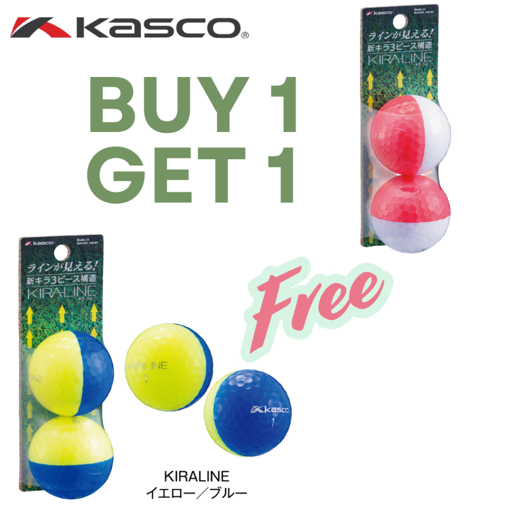 KASCO GOLF KIRA LINE ลูกกอล์ฟพัด BUY 1 GET 1