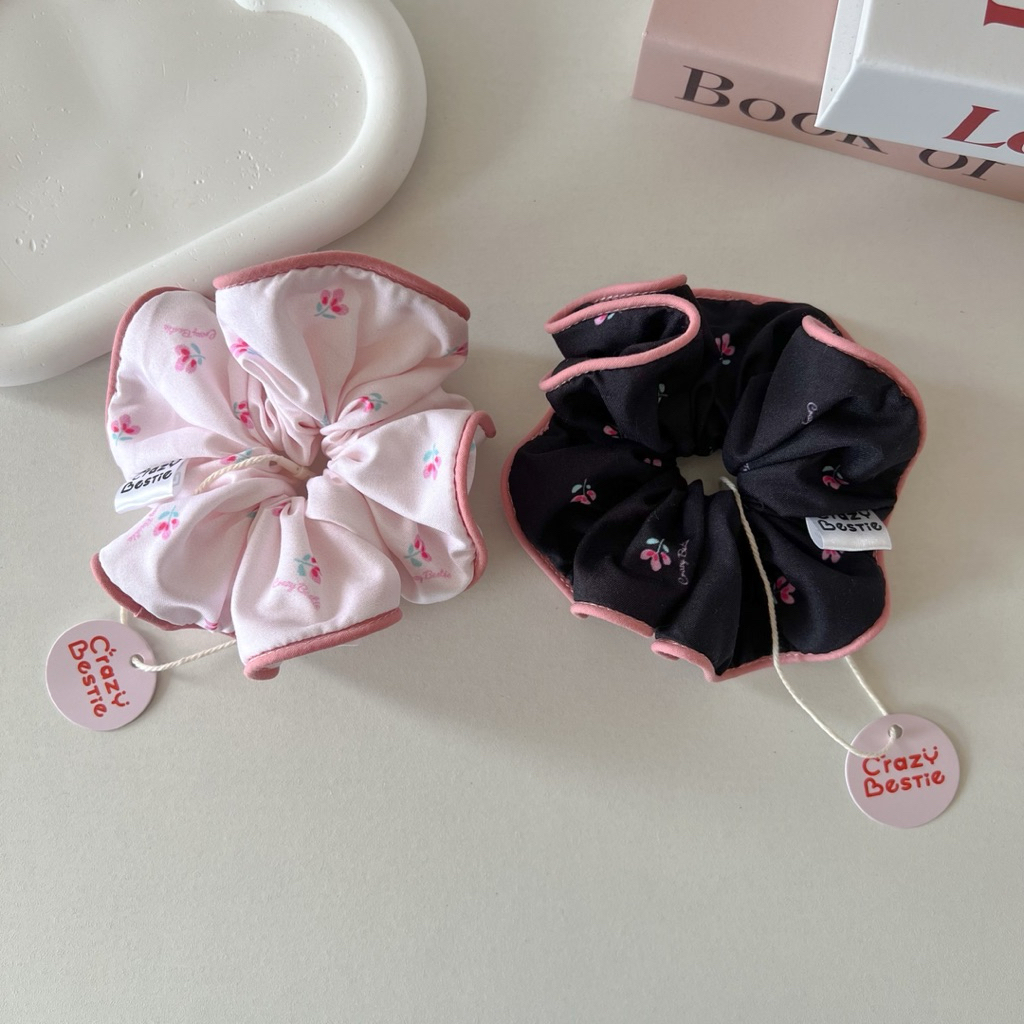 Crazy Bestie🌷ยางรัดผมลายดอกไม้•(CB13)