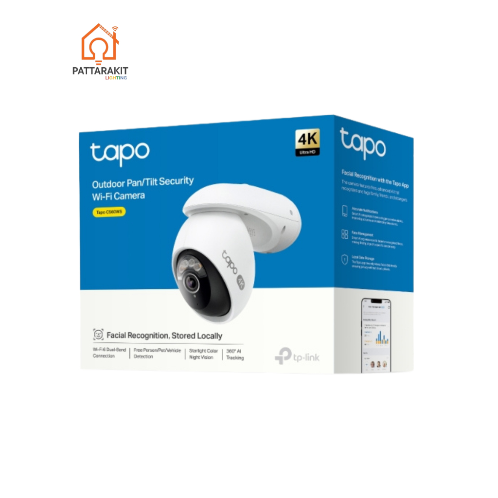 กล้อง Tapo C560WS 4K 8MP Outdoor pan /Tilt security Wi-Fi Camera