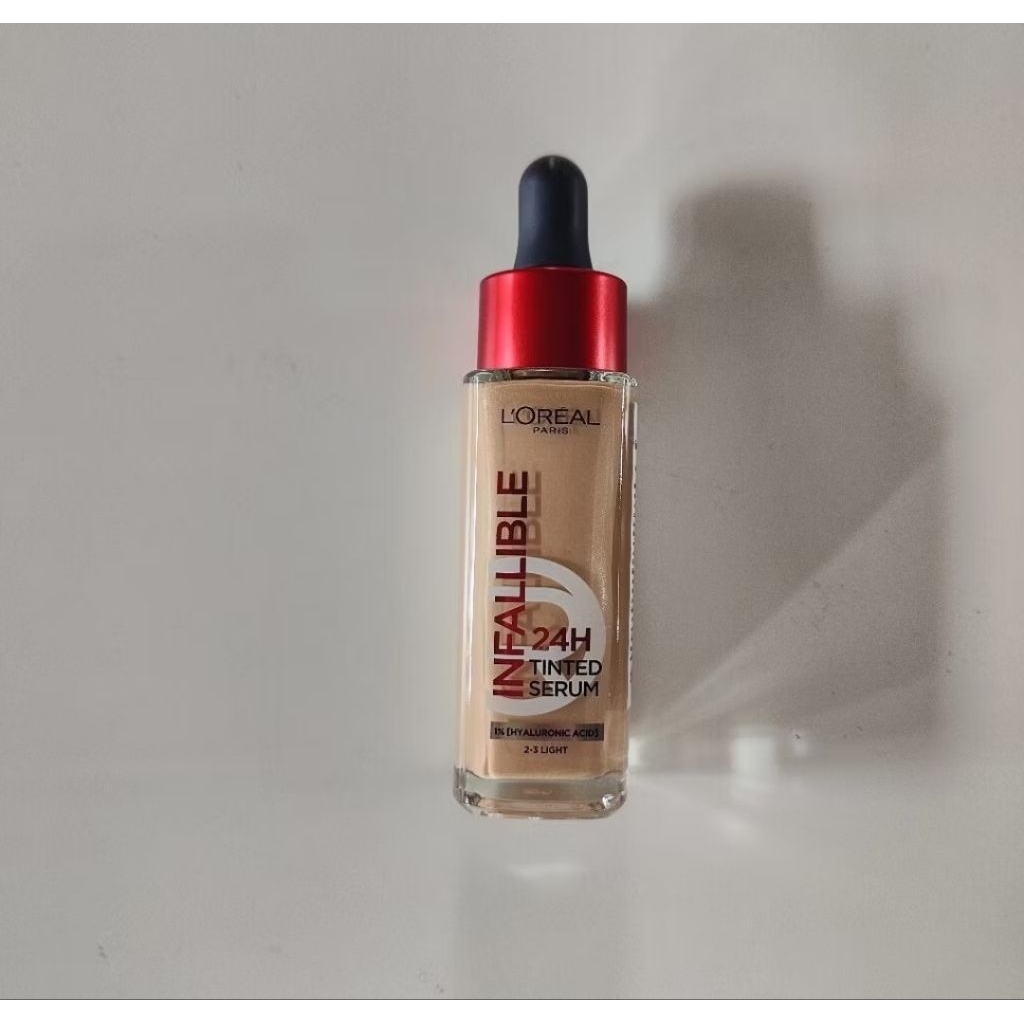 (โค้ด Live 40% ลด 100) แบ่งขาย สี Light 2-3 รองพื้น Loreal Paris Infallible 24H Tinted Serum