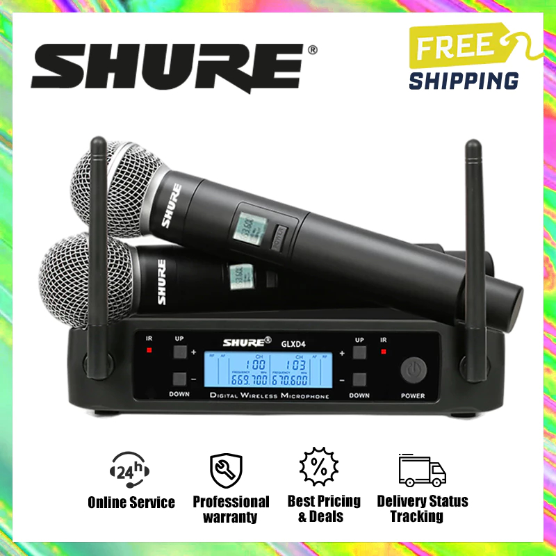 Shure GLXD4 ไมโครโฟนไร้สาย UHF เหมาะสำหรับคาราโอเกะและ KTV