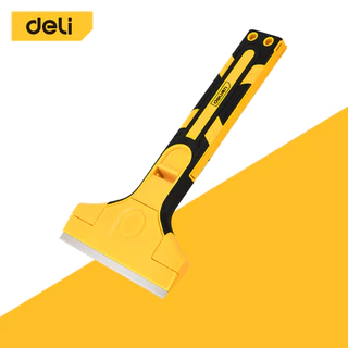 [ฟรีใบมีด] Deli มีดขูดสี ลอกฟิล์ม มีดขูดอเนกประสงค์ ทำความสะอาดกระจก พร้อมใบมีด 5 ใบ ถอดมีดเปลี่ยนง่าย Plastic Scarper