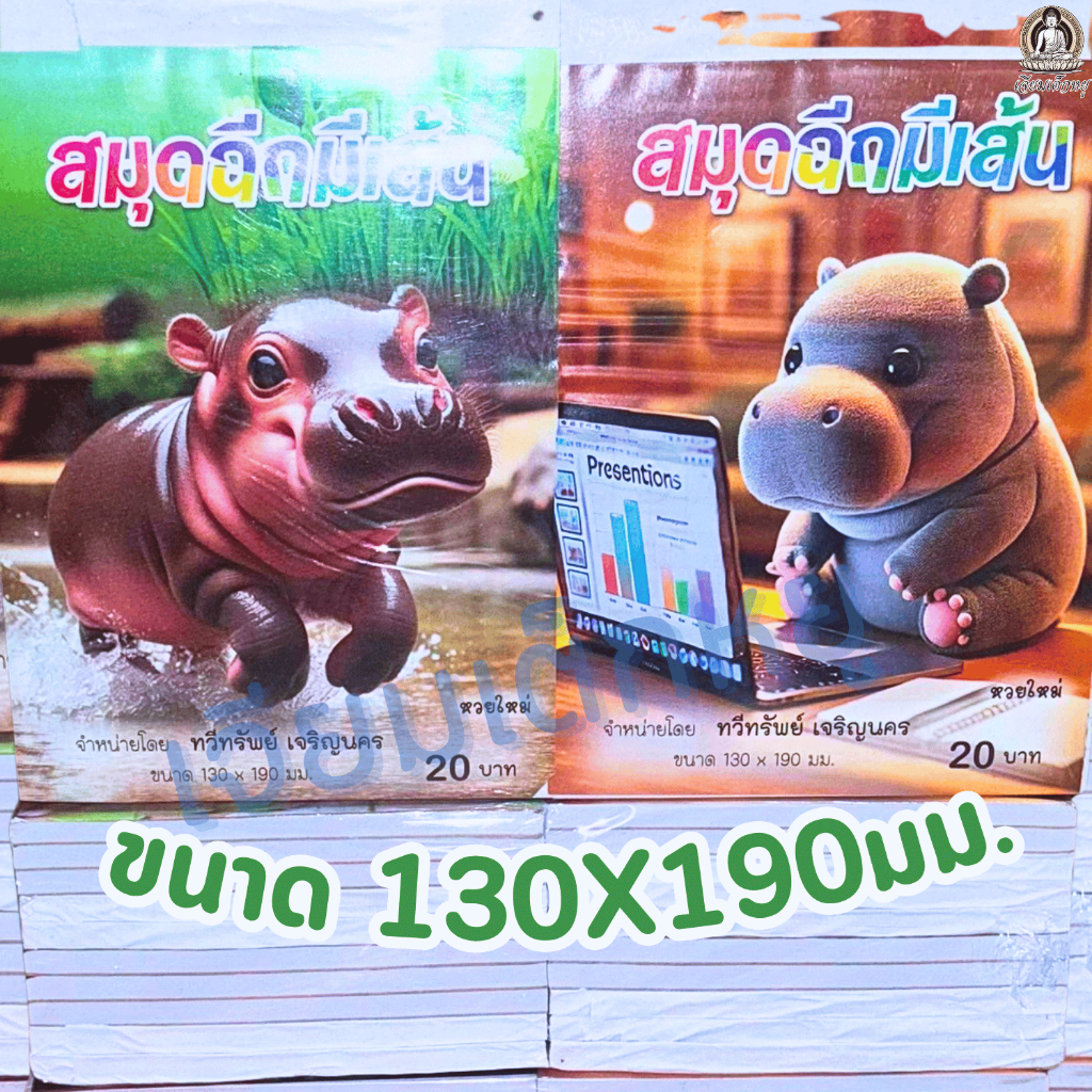 สมุดฉีก เล่มใหญ่ สมุดฉีกมีเส้น ขนาด 130*190 มม. คละลาย (1 แพ็ค 5, 10, 20 เล่ม)