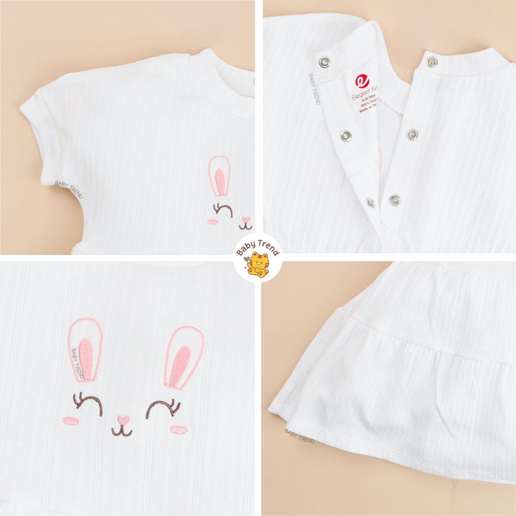 Elegant Kids ชุดเด็กผู้หญิง 6-18เดือน ชุดเดรสกระโปรง ลายกระต่าย EverydaySweet Collection | Babytrend - รูปที่ 4