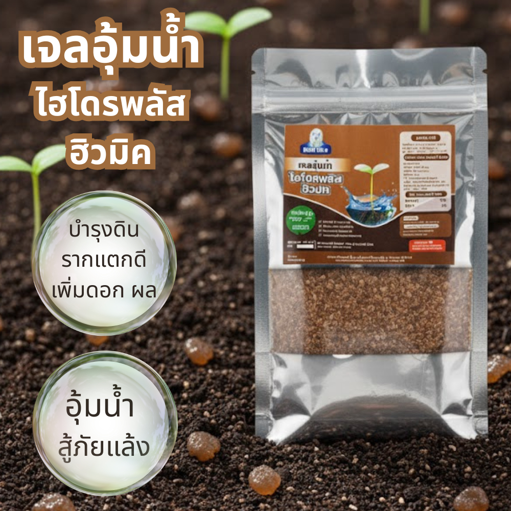 เจลอุ้มน้ำ ไฮโดรพลัส ฮิวมิค – คืนชีวิตให้ดิน