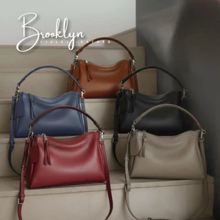DTALES Brooklyn กระเป๋าหนังแท้ 2สาย หนังวัวปั่นนุ่ม สัมผัสพรีเมียม สวยแพงแบบสาวNew York
