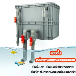 กล่องกรองตู้ปลา กรองคอนโด กรอง ไม่ต้องเปลี่ยนน้ำ ทำให้น้ำสะอาด เพิ่มออกซิเจน ปกป้องสุขภาพของปลา