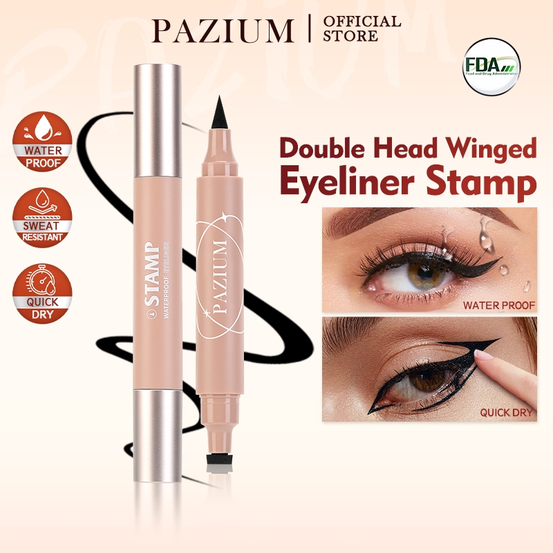 PAZIUM FDA อายไลเนอร์ 2in1 ติดทนนาน กันน้ำ แห้งเร็ว สำหรับมือใหม่