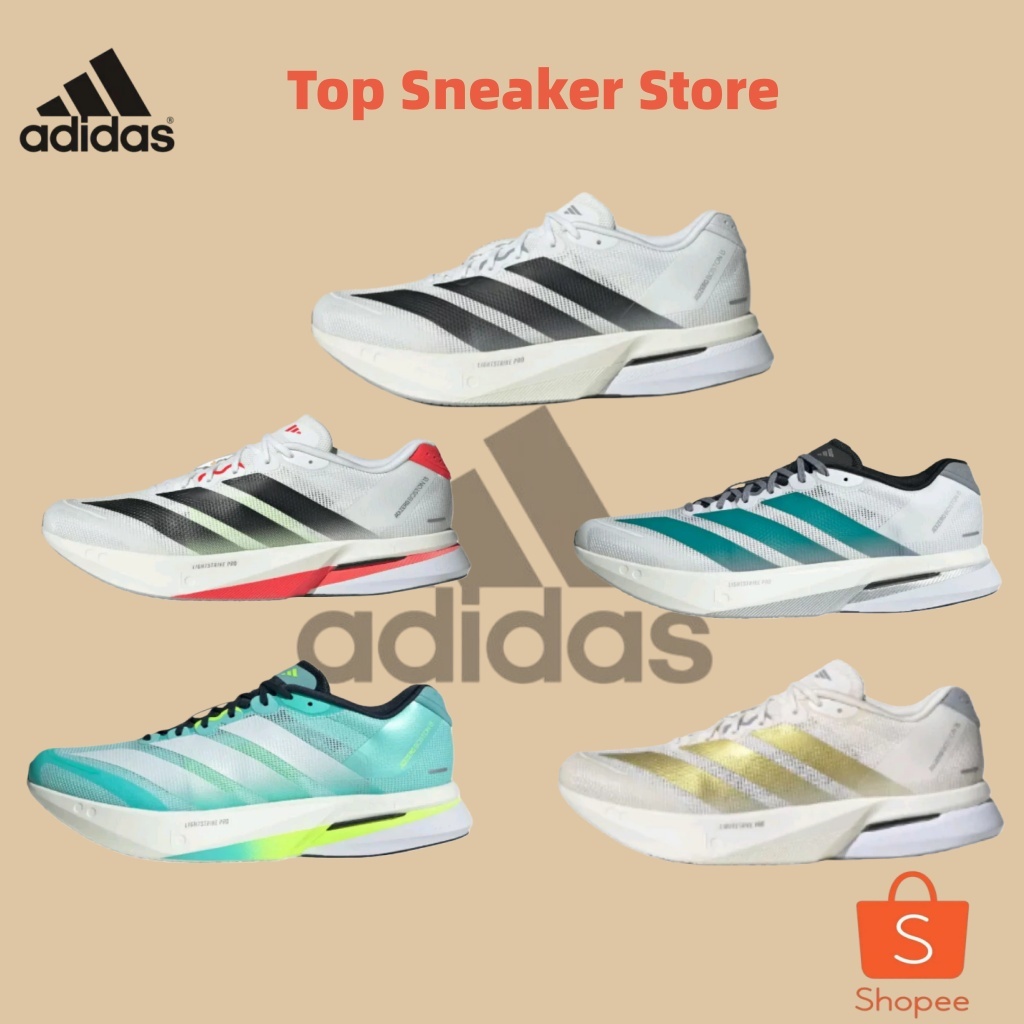 🔥ของแท้ 100% 💥 รองเท้าผ้าใบ Adizero Boston 13 สะดวกสบาย รองเท้าสำหรับชายหญิง