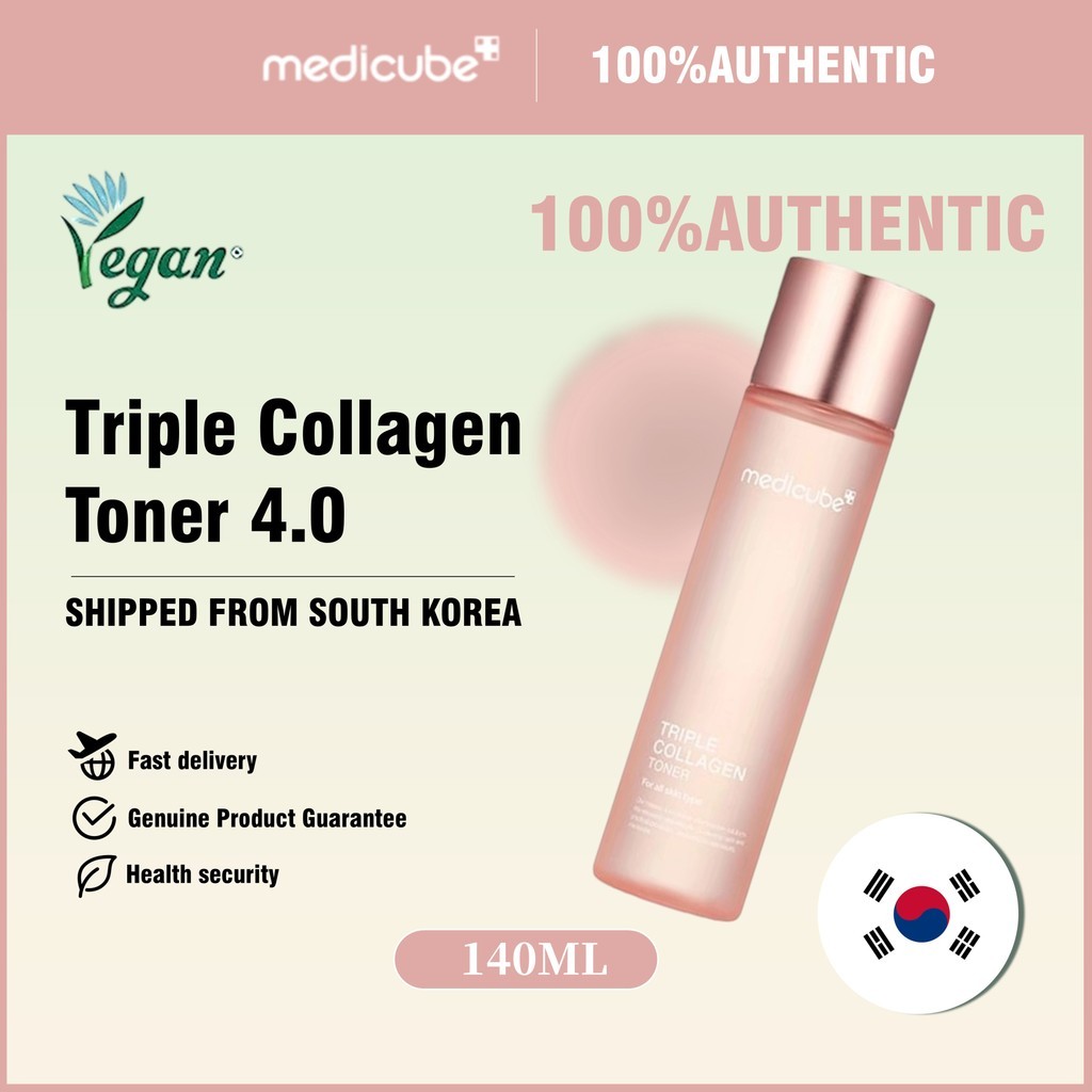 [Medicube ] Triple Collagen Toner 4.0 (140ml) | Radiant Collagen Moisturises & ไฮเดรตทันที