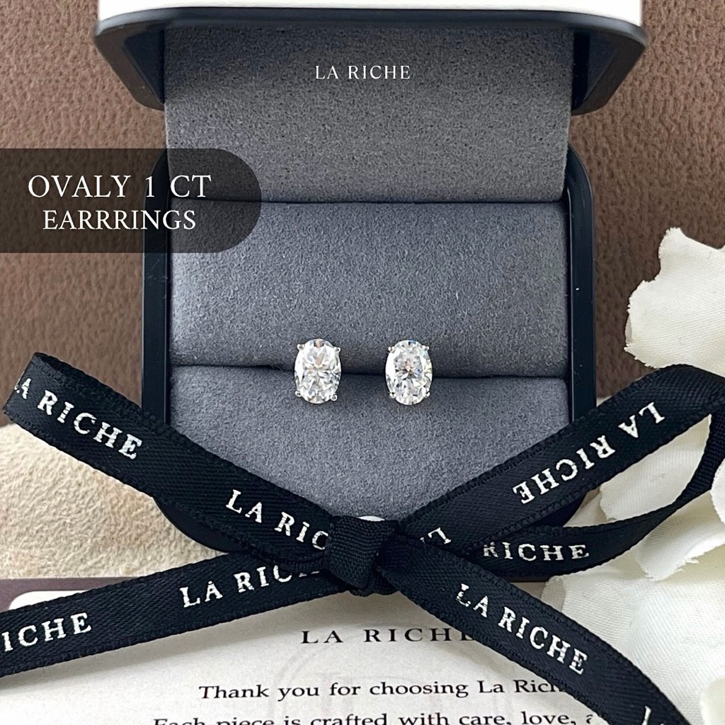 Ovaly Earrings (0.50ct รูปที่ 3