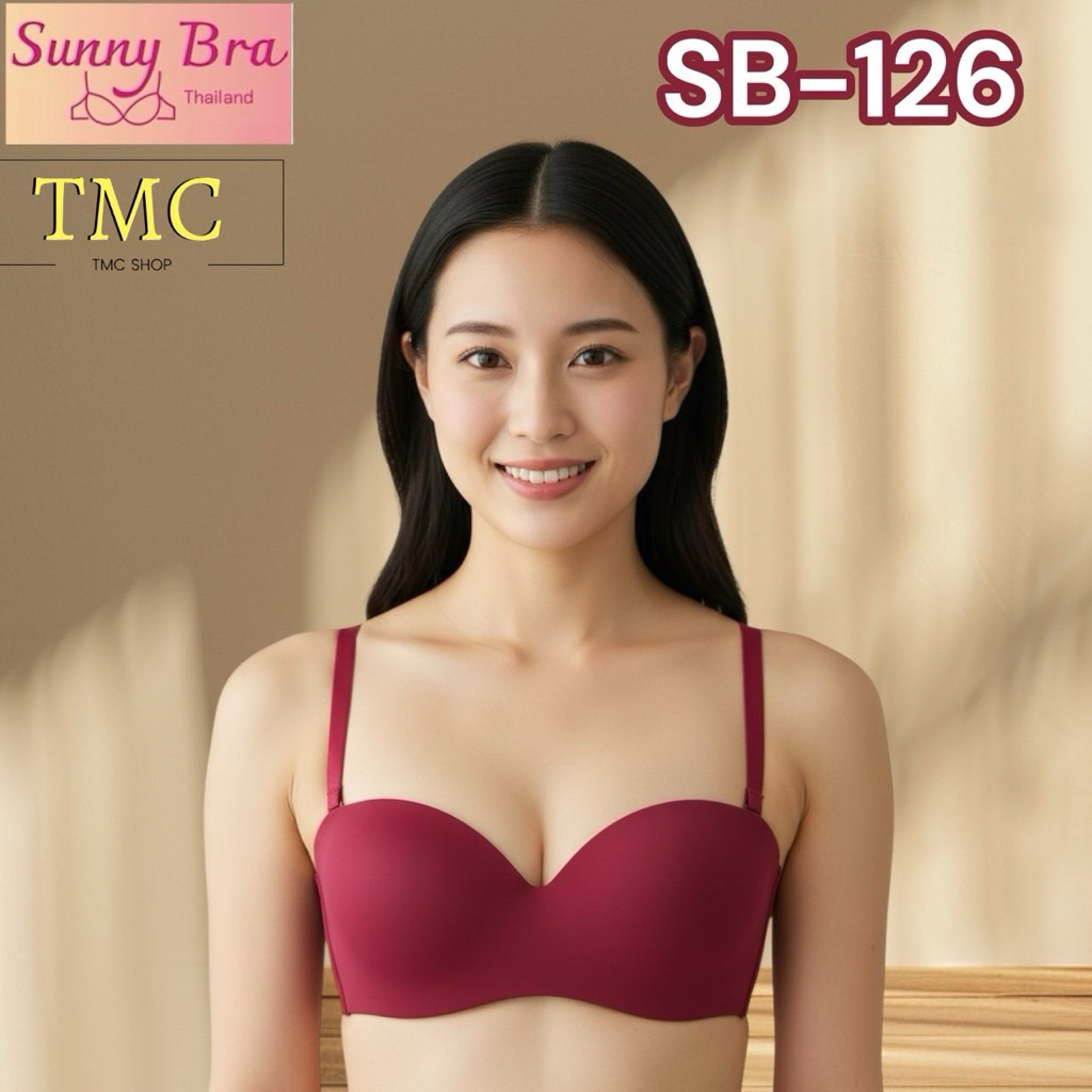 ชุดชั้นใน มีโครง มีฟองน้ำ เรียบหรู SB-126 คัพA ทรงเต้าสวย 32A-38A คลาสสิคตลอดกาล