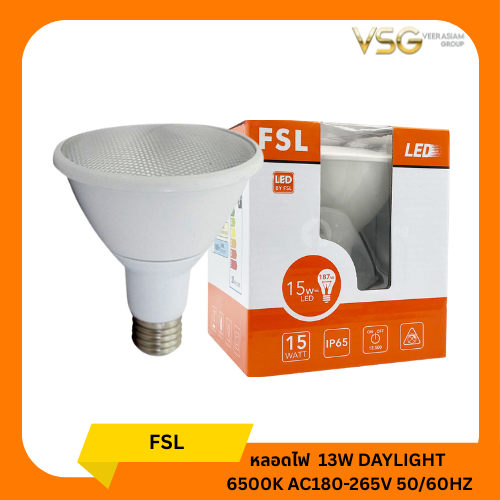 FSL หลอดพาร์ LED PAR30 - 13W 6500k Day liht