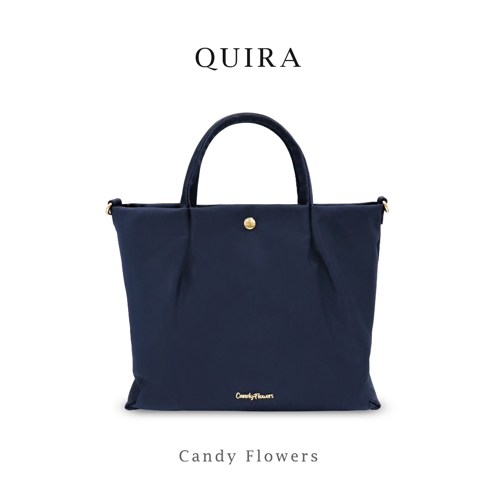 Candy Flowers กระเป๋าสะพายครอสบอดี้ รุ่น Quira ทรงสวยดูดี น้ำหนักเบา จุของได้เป็นระเบียบด้วยหลายช่องการใช้งาน มาพร้อมสาย