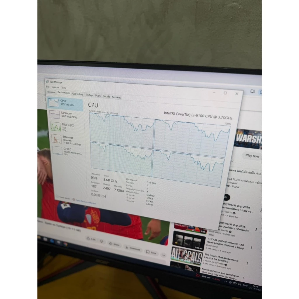 คอมมือสอง Dell Optiplex 5050 SFF CPU Intel ® Core™i3-6100 3.70 GHz SSD 256-1000 GB วินโดว์แท้ ลงโปรแกรมพร้อมใช้งาน HDMI thumbnail 6