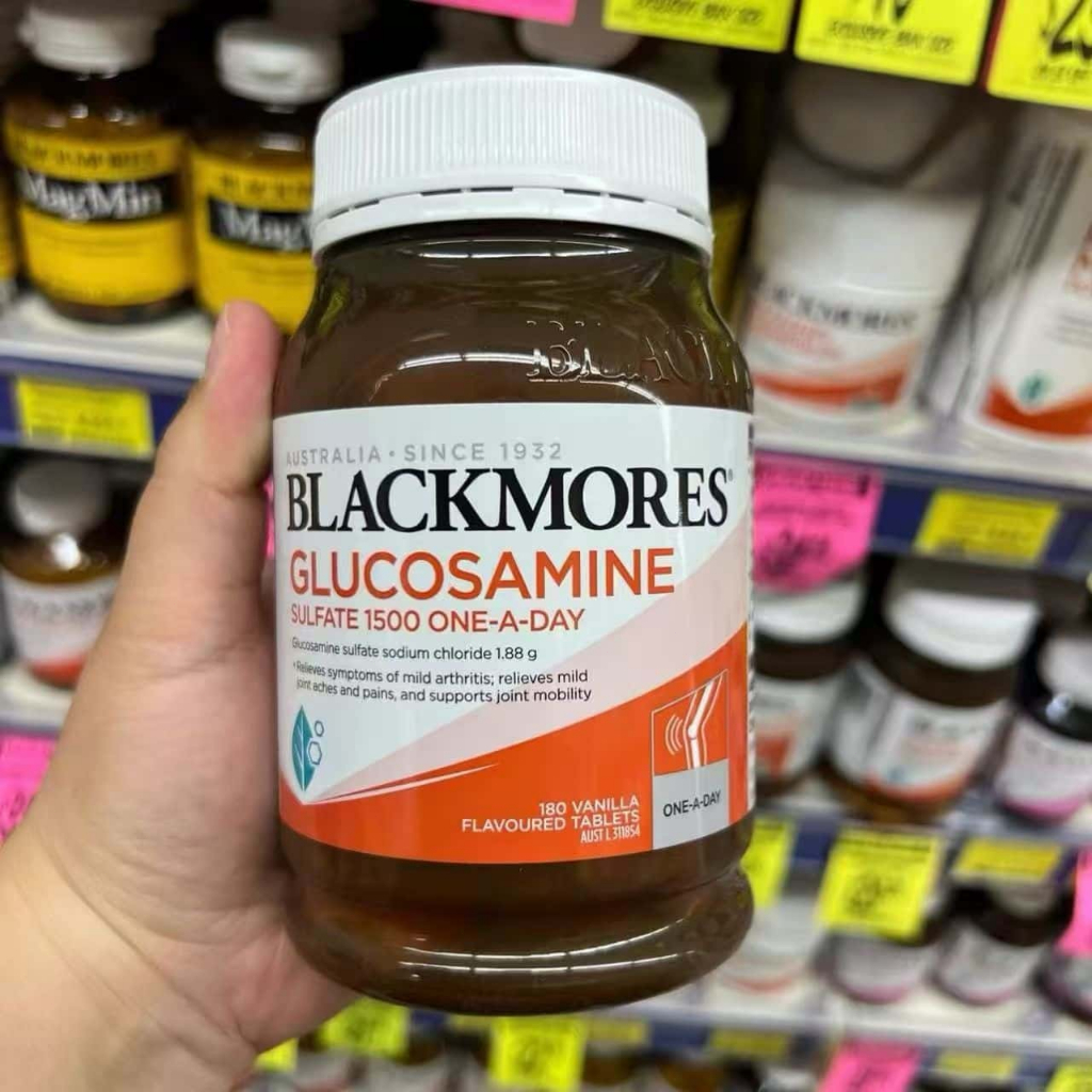 Blackmores Glucosamine Sulfate 1500mg Joint Health Vitamin 180 Tablets ลดข้ออักเสบ ข้อเสื่อม บำรุงกระดูก