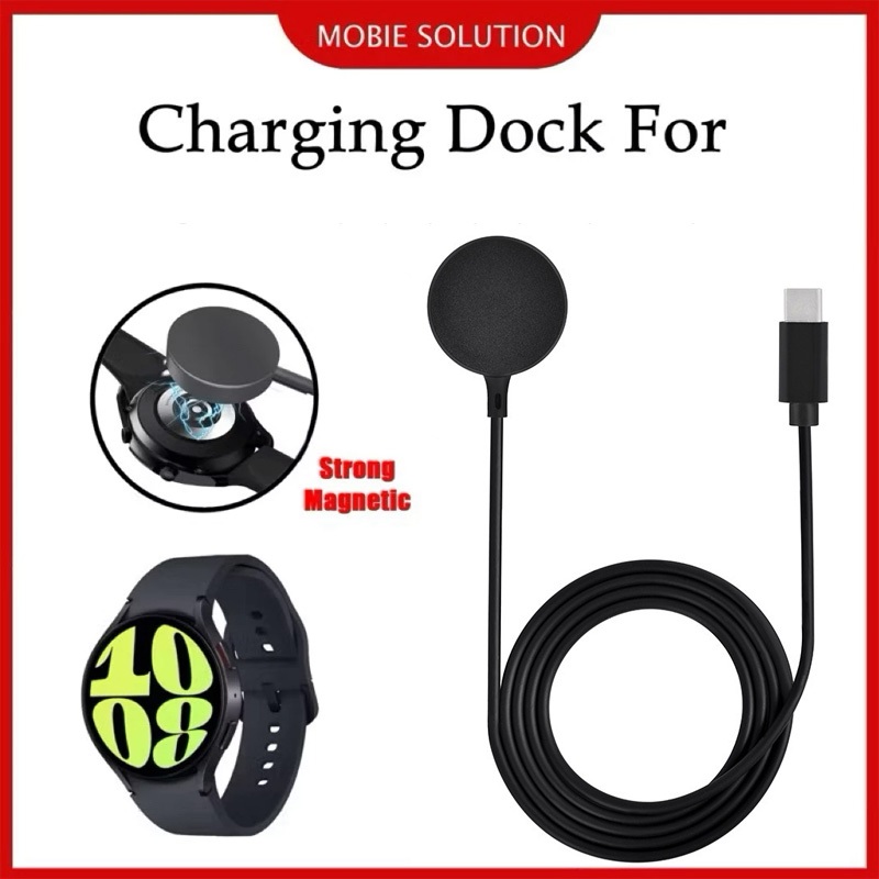 แท่นชาร์จ สายชาร์จนาฬิกาสำหรับ Samsung Galaxy Watch 7 / 6 / 5 / 4 / 3 / Active 1 /2 Type C USB wirel