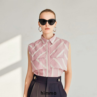 himma ve Blouse เสื้อเชิิ๊ตแขนกุดกระดุมหน้า