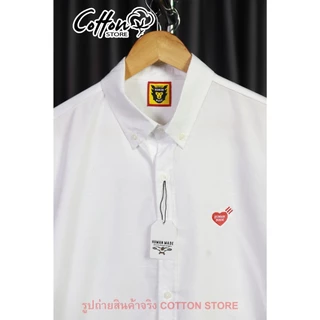 เสื้อเชิ้ต Human-A1 งานปัก Shirt ผ้า Cotton Oxford ทรงสวย ใส่ได้ทั้งชายหญิง พร้อมส่งจากไทย