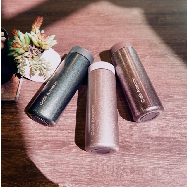 Cafe Amazon GLITTER Stainless Tumbler ✨ 22oz. | พร้อมส่ง