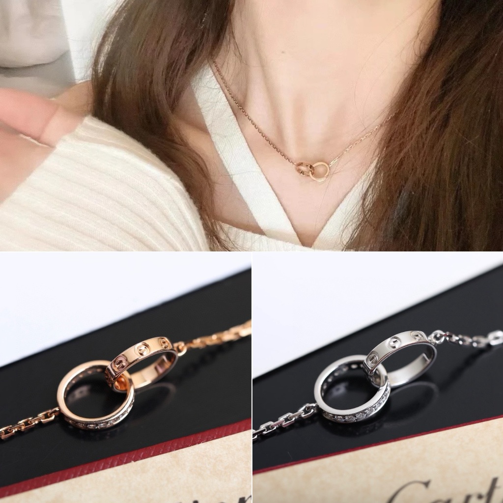 【พรีออเดอร์ 15 วัน】RRR L0ve สร้อยคอห่วงคู่