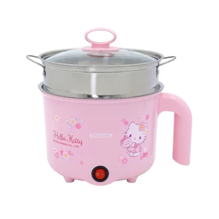 KASHIWA Hello Kitty รุ่น KW-133 (2025) หม้อต้มไฟฟ้าอเนกประสงค์ พร้อมซึ้งนึ่ง ขนาด 1.5 ลิตร