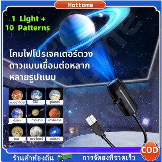 🔶โคมไฟโปรเจคเตอร์ รูปดวงจันทร์ แบบชาร์จ USB พร็อพถ่ายรูป แบบ…