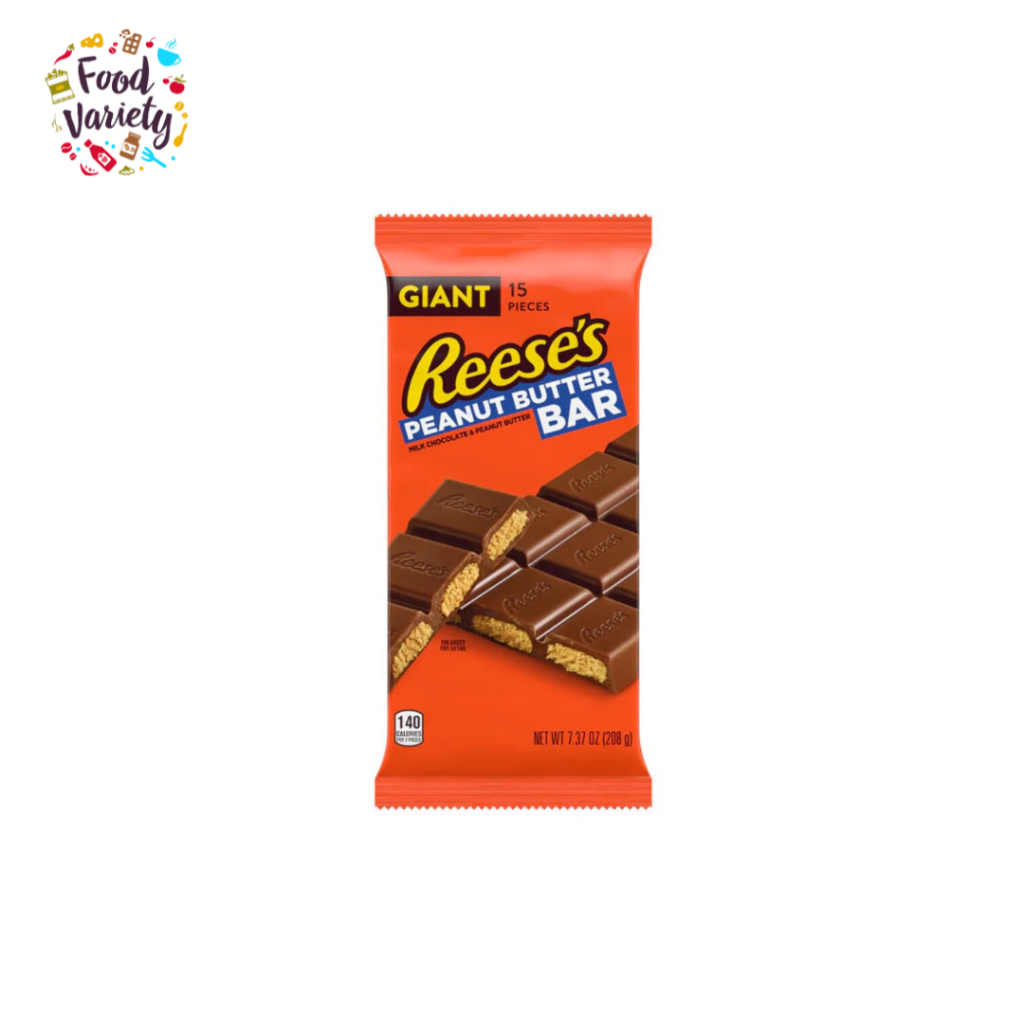 Reese's Milk Chocolate Peanut Butter Giant Bar 209g รีสส์ มิลค์ช็อกโกแลตเนยถั่ว ไจแอนท์บาร์ 209 กรัม
