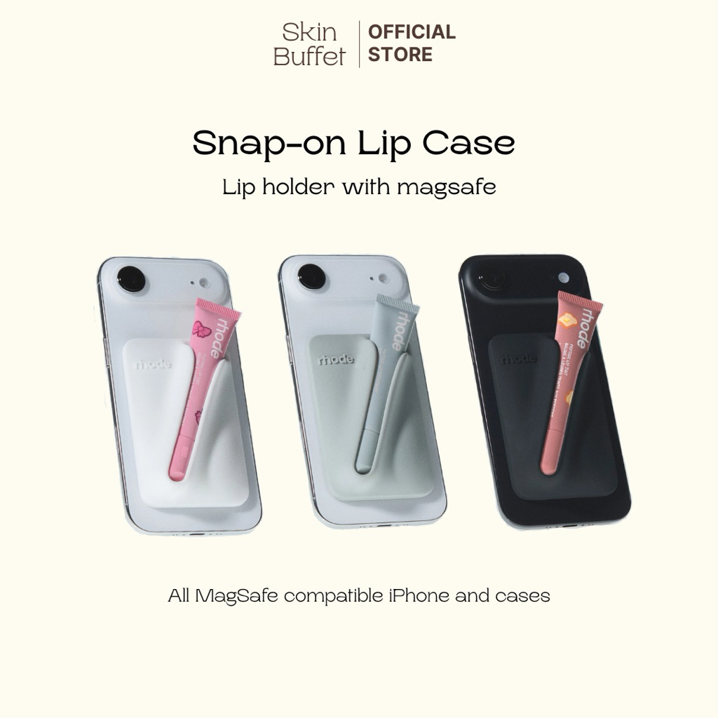 แท้ 100% พร้อมส่ง🖤 Rhode Snap-on lip case🪞 Lip holder with Magsafe