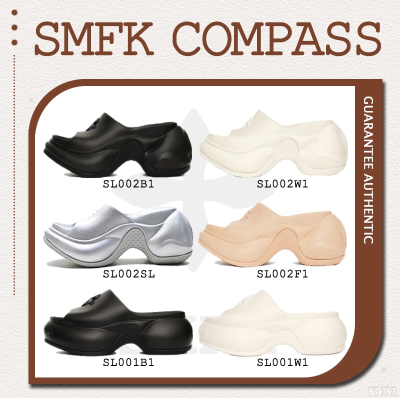 🌸 พรีออเดอร์🇰🇷 🌸 รองเท้า รองเท้าแตะ SMFK  COMPASS ส้นสูง รองเท้าแฟชั่น รองเท้าผู้หญิง