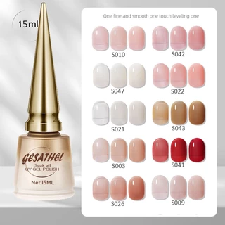 สีทาเล็บ สีทาเล็บเจล สีเล็บเจล GESATHEL 47สี UV/LEDสีเจล ยาทาเล็บเจล สีเจลทาเล็บ เล็บเจลแท้สวยๆ 15ml