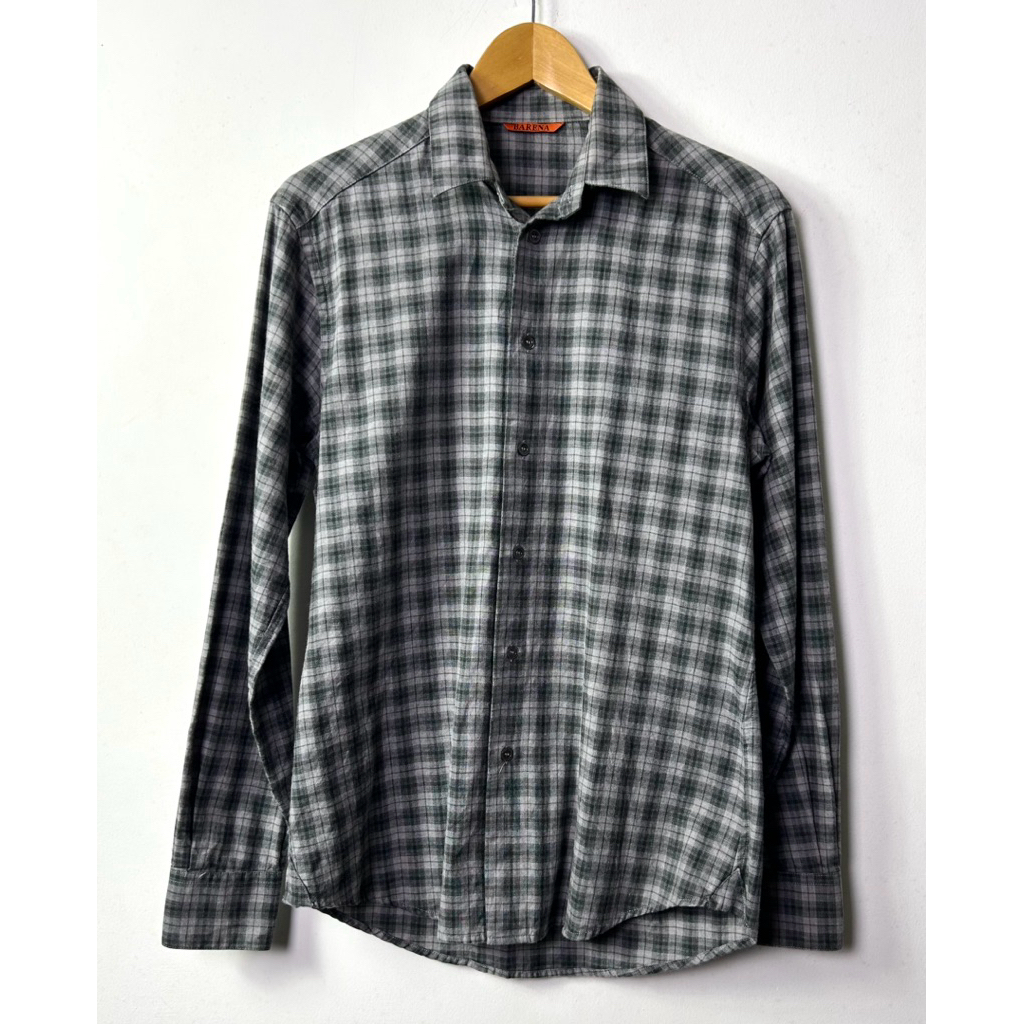 barena venezia cotton plaid shirt made in italy