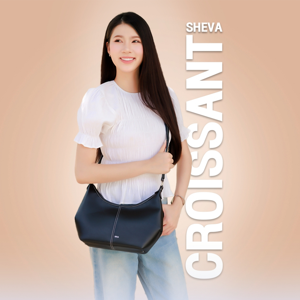 กระเป๋าสะพายข้างสตรี Sheva รุ่น Croissant ใช้ได้หลายโอกาส จุของได้เยอะ - รูปที่ 2