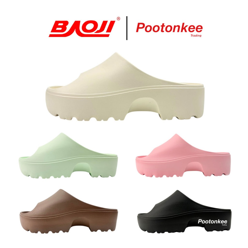 BAOJI บาโอจิ รุ่น BO37-151 รองเท้าแตะ รองเท้าแบบสวมผู้หญิง