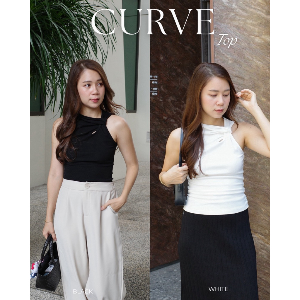 (เก็บโค้ดหน้าร้านลด 20%) Plsme.bkk 〰“Curve top” เสื้อกล้าม