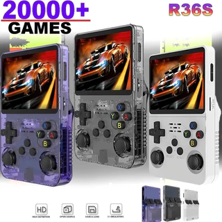 New R36S เกมคอนโซล Retro Game Console 128GB วิดีโอเกม เกมคอนโซลแบบพกพาสามารถชาร เครื่องเกมพกพา Gameboy