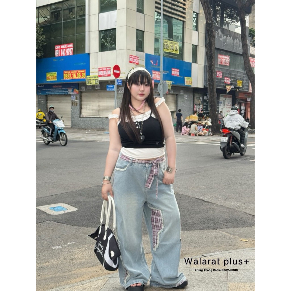 Scotty buggy jeans🎸🎺กางเกงยีนส์ ทรงบัคกึ้ แต่งสก็อต เก๋ๆ แฟชั่นมาก งานสั่งตัดตามไซส์ ทรงสวย ไซส์ใหญ่ - รูปที่ 5