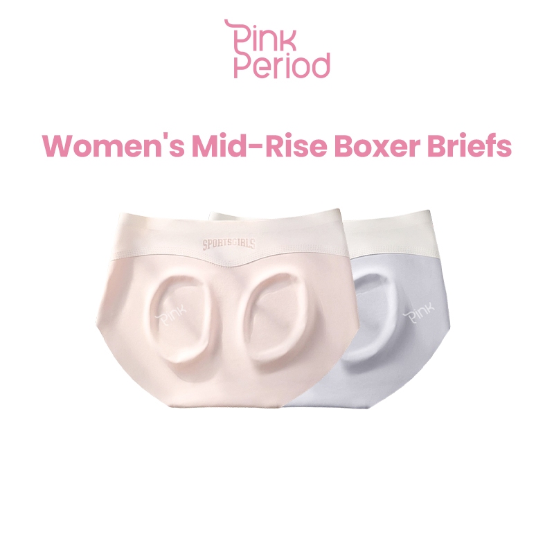 Pink Period Seamless Panty ส่วนที่บาง เอวกลาง ผ้านุ่มลื่น นุ่ม ยืดหยุ่นสูง ใส่สบายมาก ระบายอากาศได้ดี
