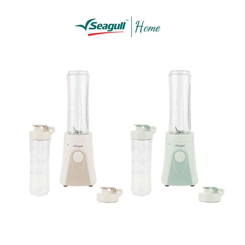 Seagull ชุดเครื่องปั่นแบบพกพา 600 มล. ปั่นเร็ว เนียนละเอียด ใช้งานง่าย พกพาสะดวก ขวด Tritan 2 ใบ
